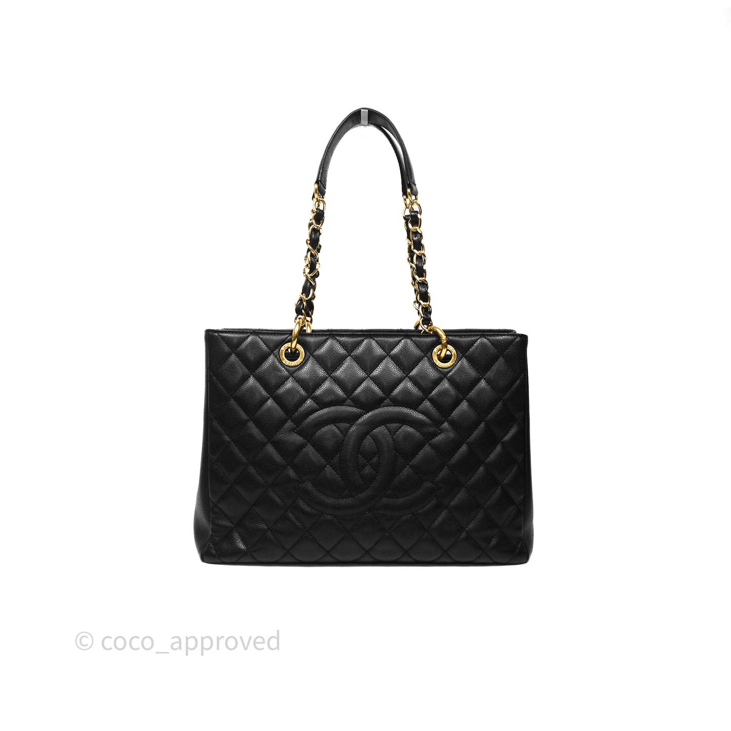 Chanel GST Black Caviar Gold Hardware