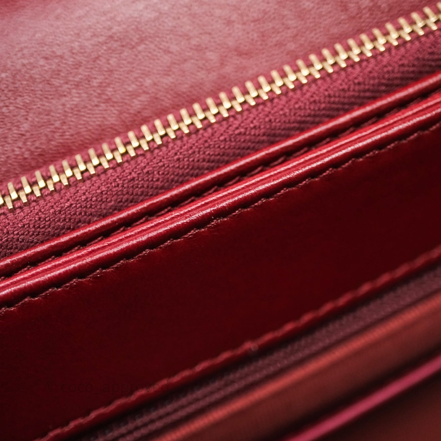 Chanel Small All Slide Adjustable Chain Flap Bag Burgundy Lambskin Aged Gold Hardware