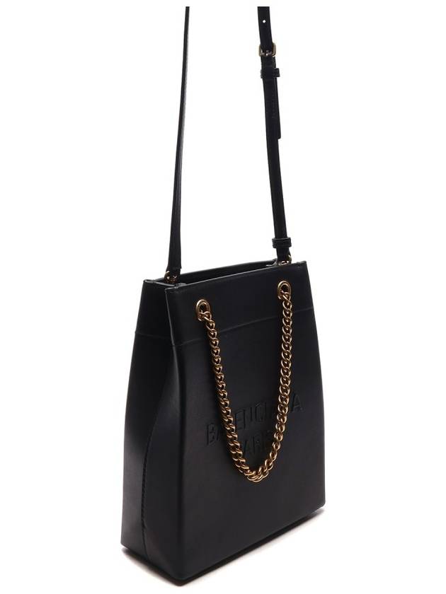 Luxury Balenciaga Leather Duty Free Tote Bag Black