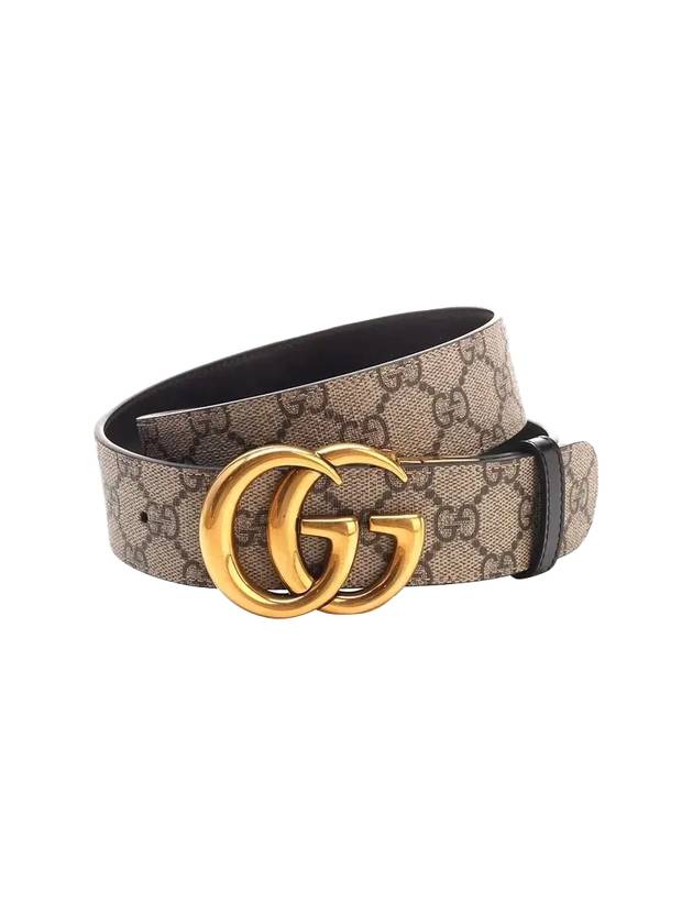 Luxury Gucci Trending 2025 GG Marmont Reversible Leather Belt Beige Black
