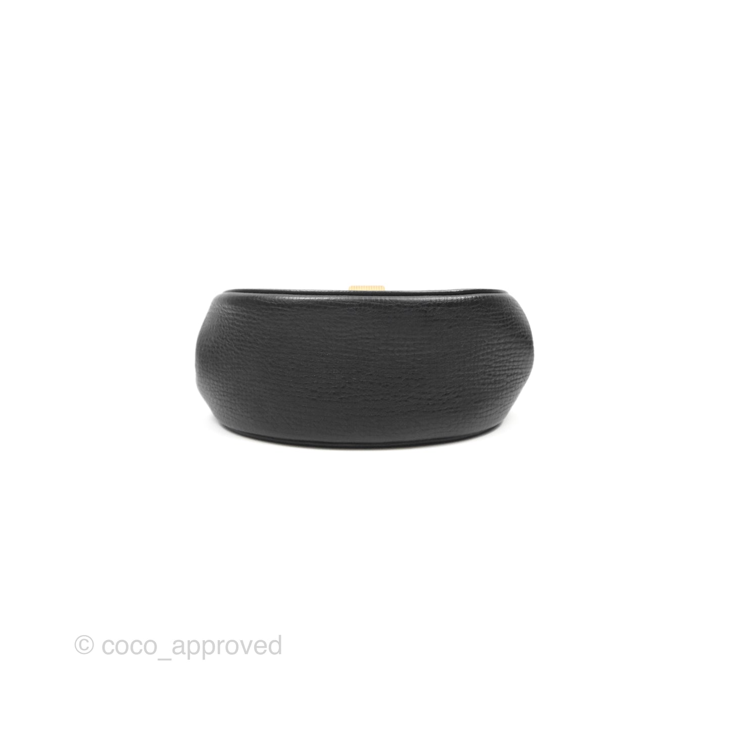 Bottega Veneta Palmellato Rounded Belt Bag Calfskin Black