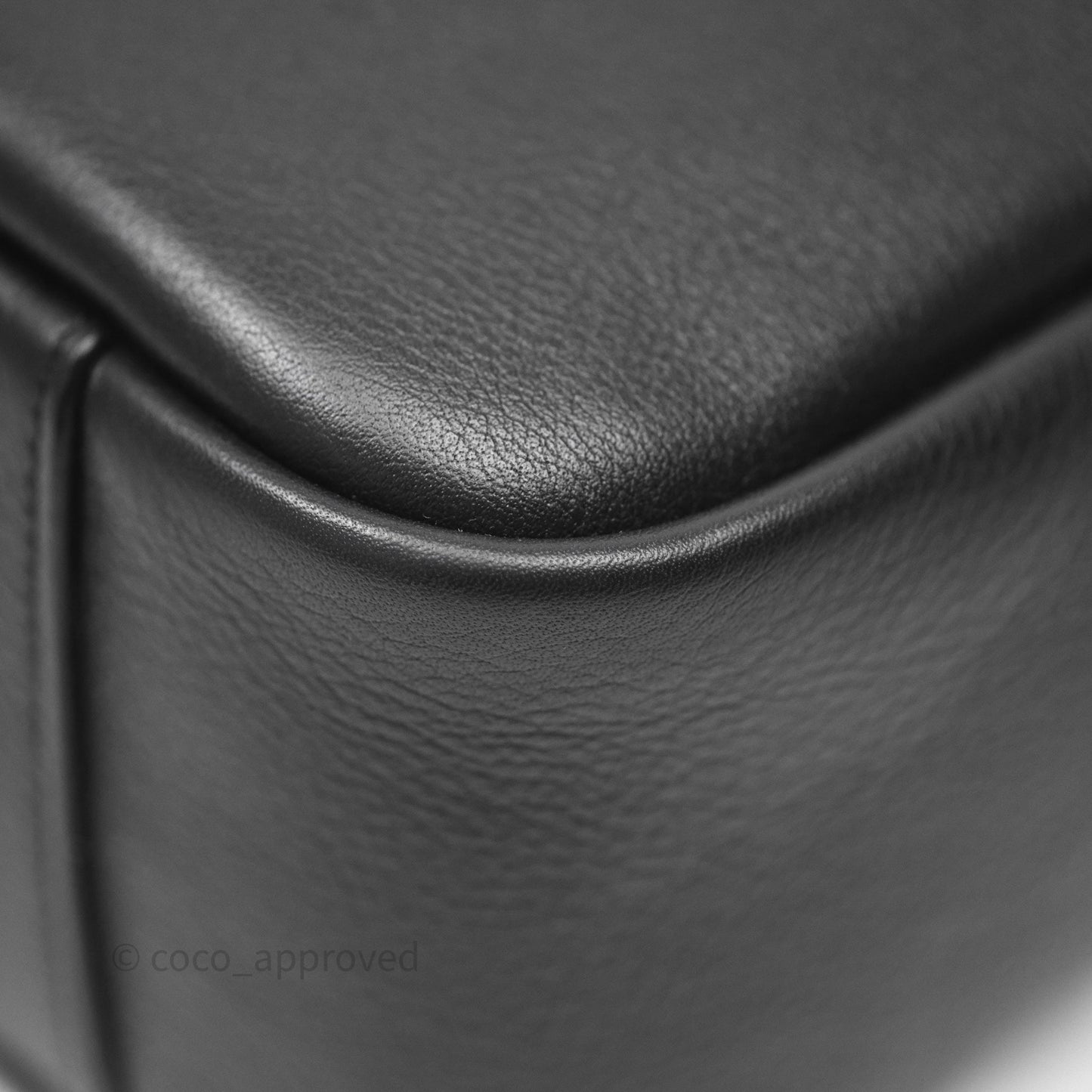 Saint Laurent LE 5 à 7 Supple Small Black Grained Leather Gold Hardware