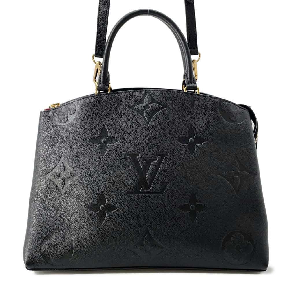 LOUIS VUITTON Grand Palais Noir M45811 Monogram Empreinte Leather Size MM