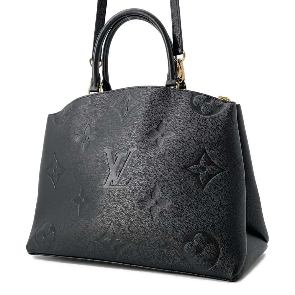 LOUIS VUITTON Grand Palais Noir M45811 Monogram Empreinte Leather Size MM