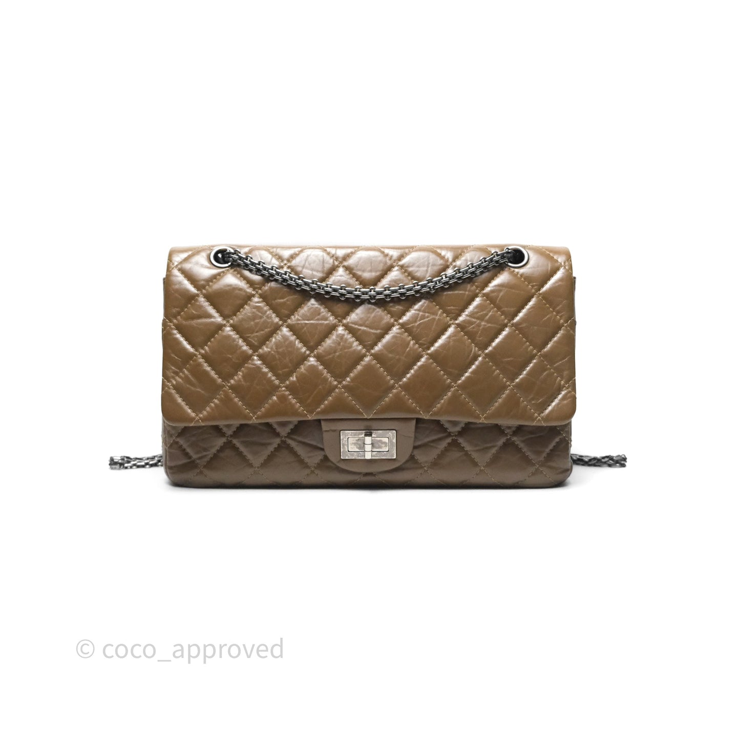 Chanel Reissue Quilted Aged Calfskin Taupe Ruthenium Hardware 227