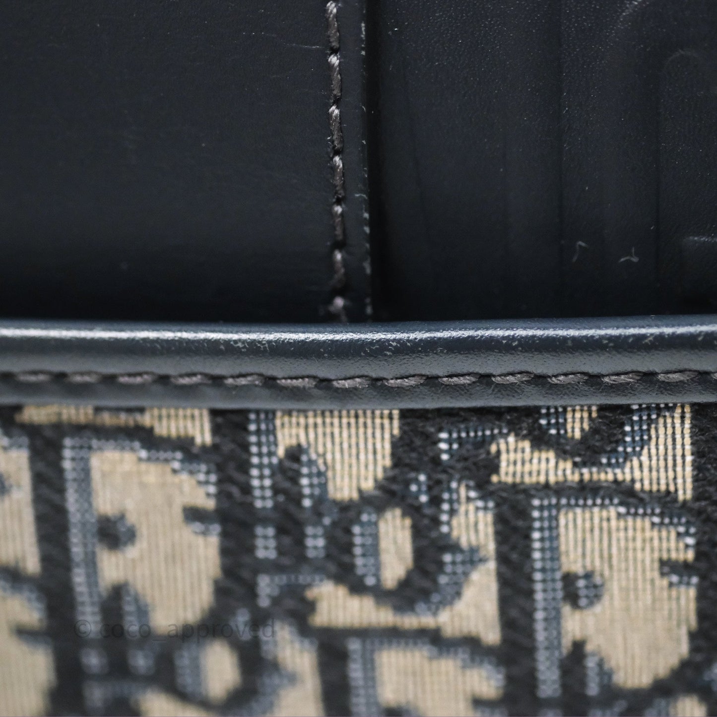 Christian Dior 30 Montaigne Bag Blue Dior Oblique Jacquard Gold Hardware