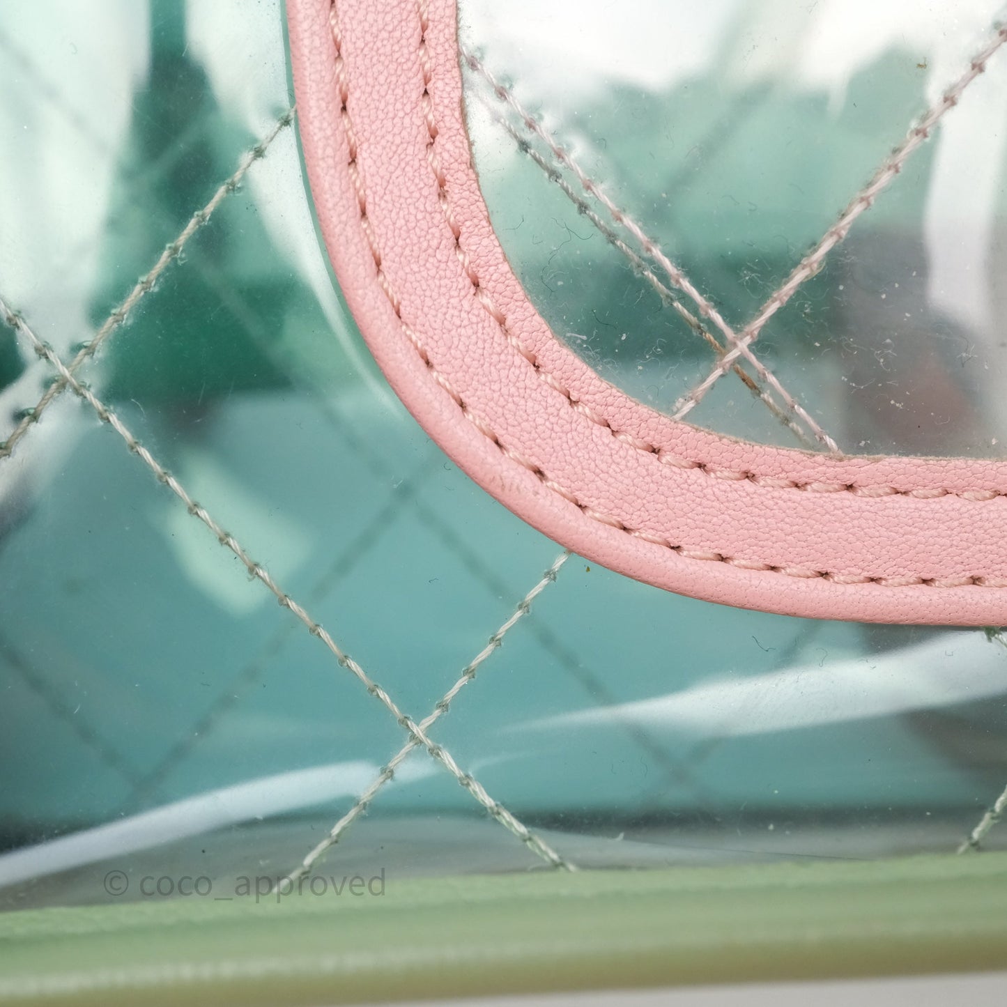 Chanel Coco Splash PVC Mini Flap Bag Blue/Green/Pink Silver Hardware