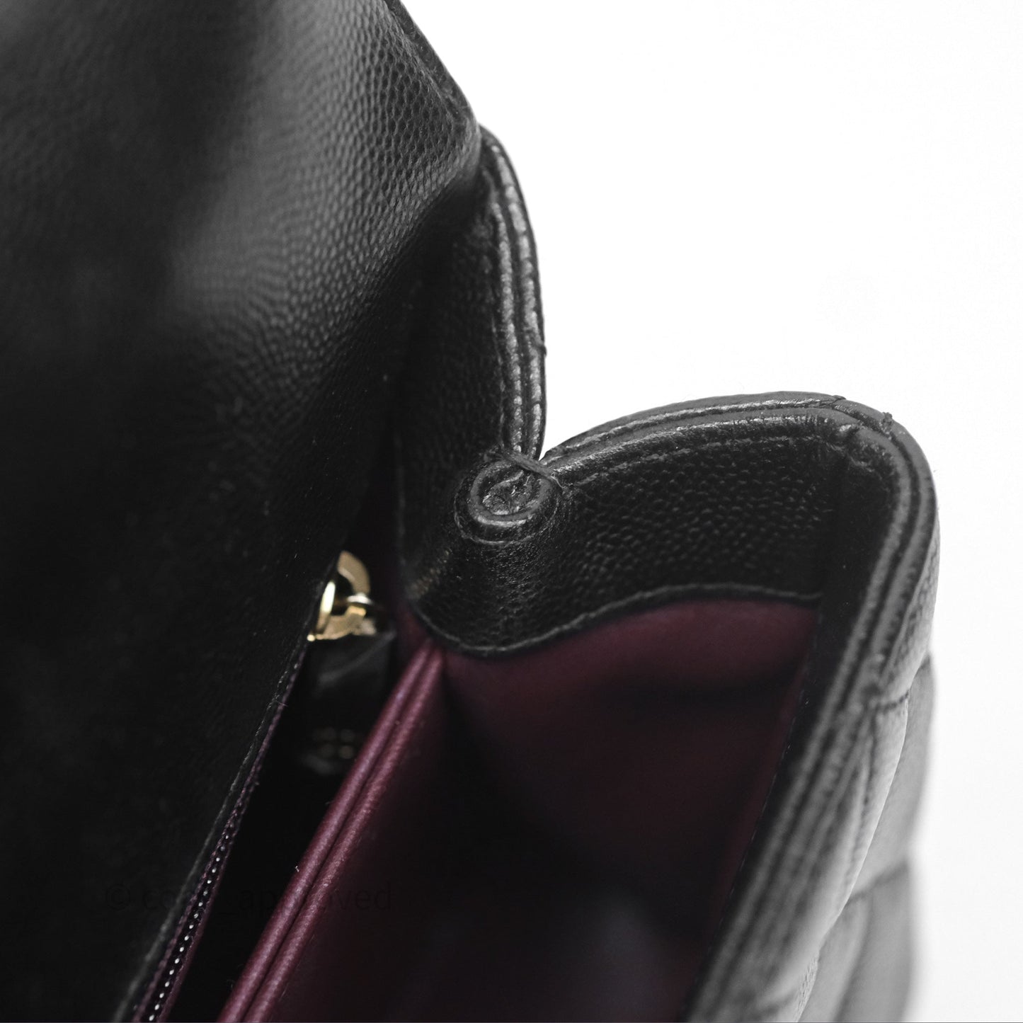 Chanel Small Coco Handle Quilted Black Caviar Gold Hardware