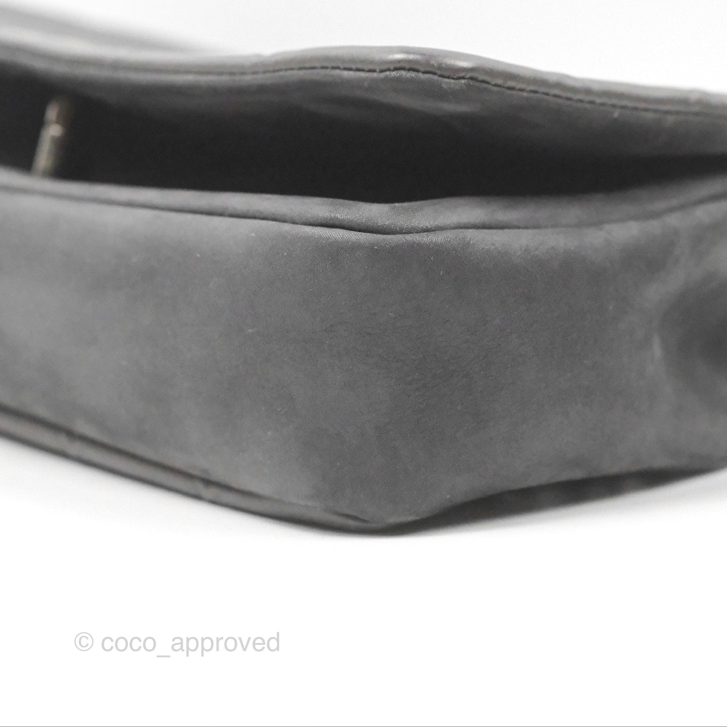 Chanel New Chic Flap Dark Grey Calfskin Ruthenium Hardware