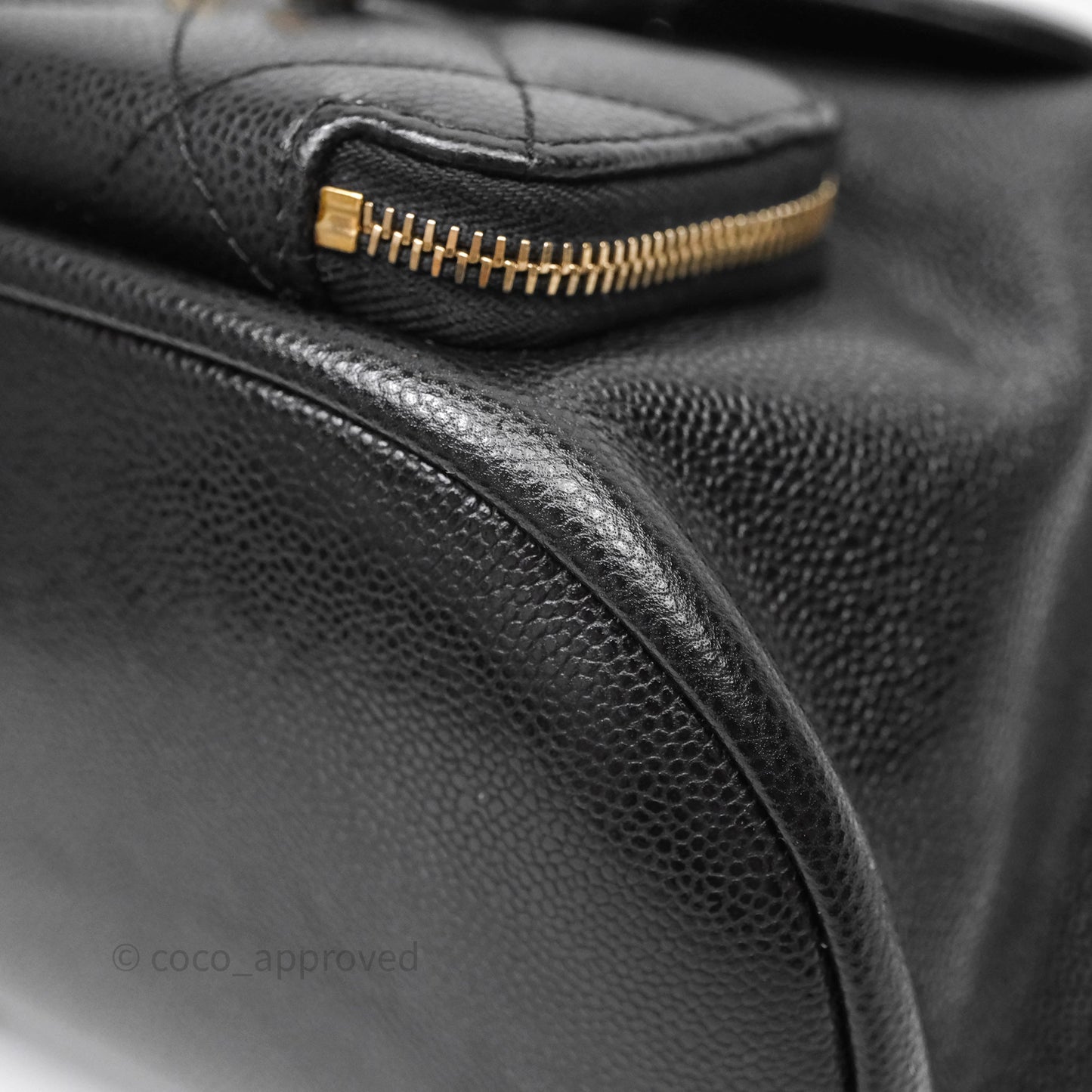 Chanel Quilted Mini Business Affinity Backpack Black Caviar Gold Hardware