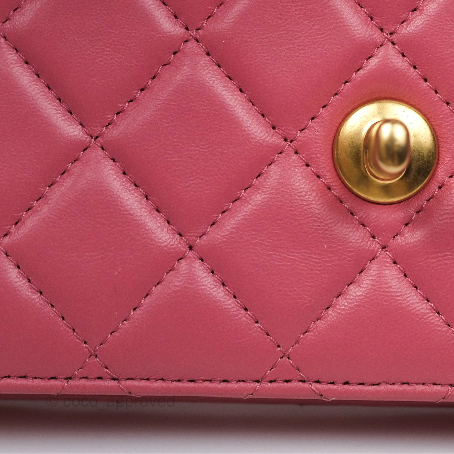 Chanel All Slide Wallet on Chain WOC Adjustable Chain Quilted Pink Lambskin