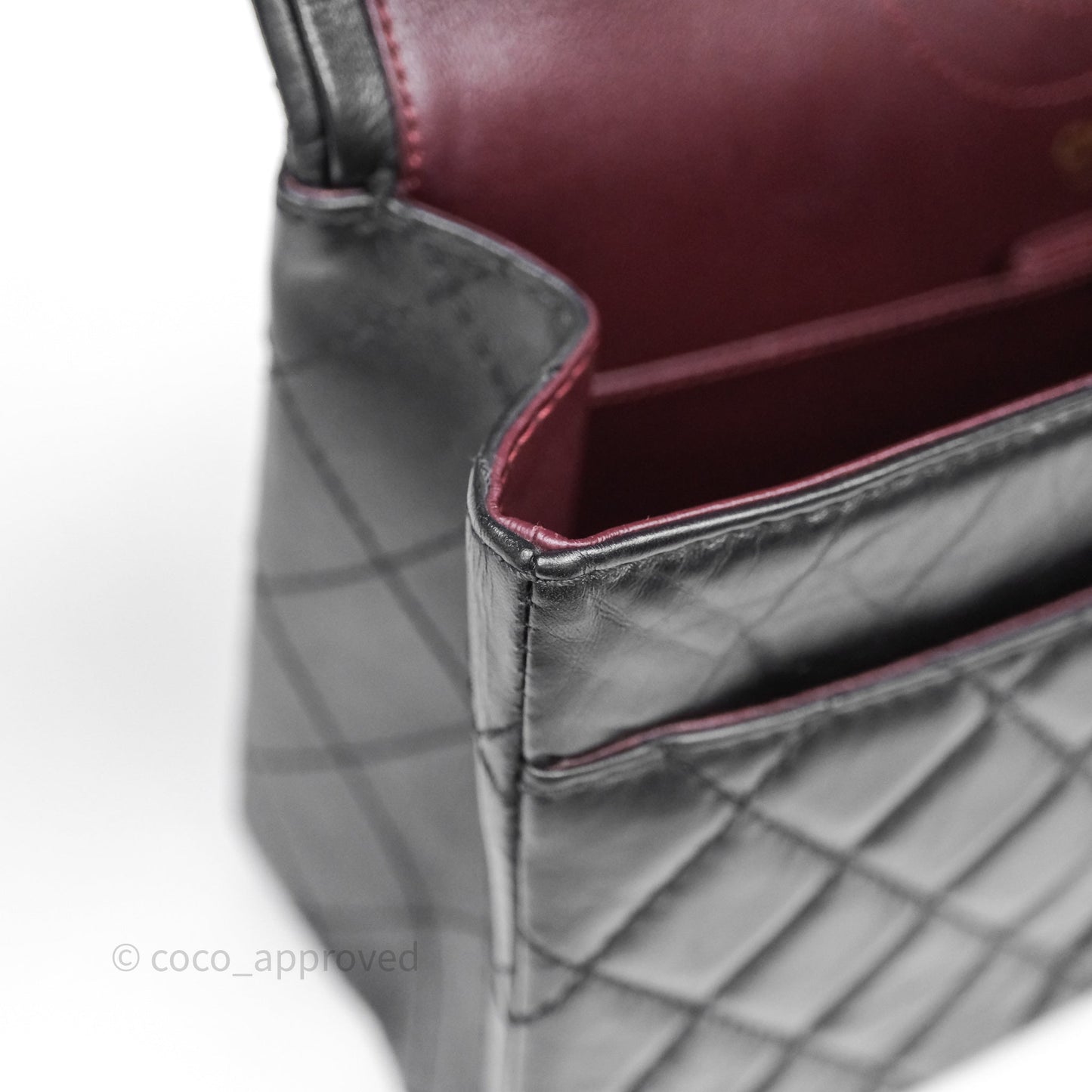 Chanel Reissue 226 Quilted Aged Calfskin Black Aged Gold Hardware