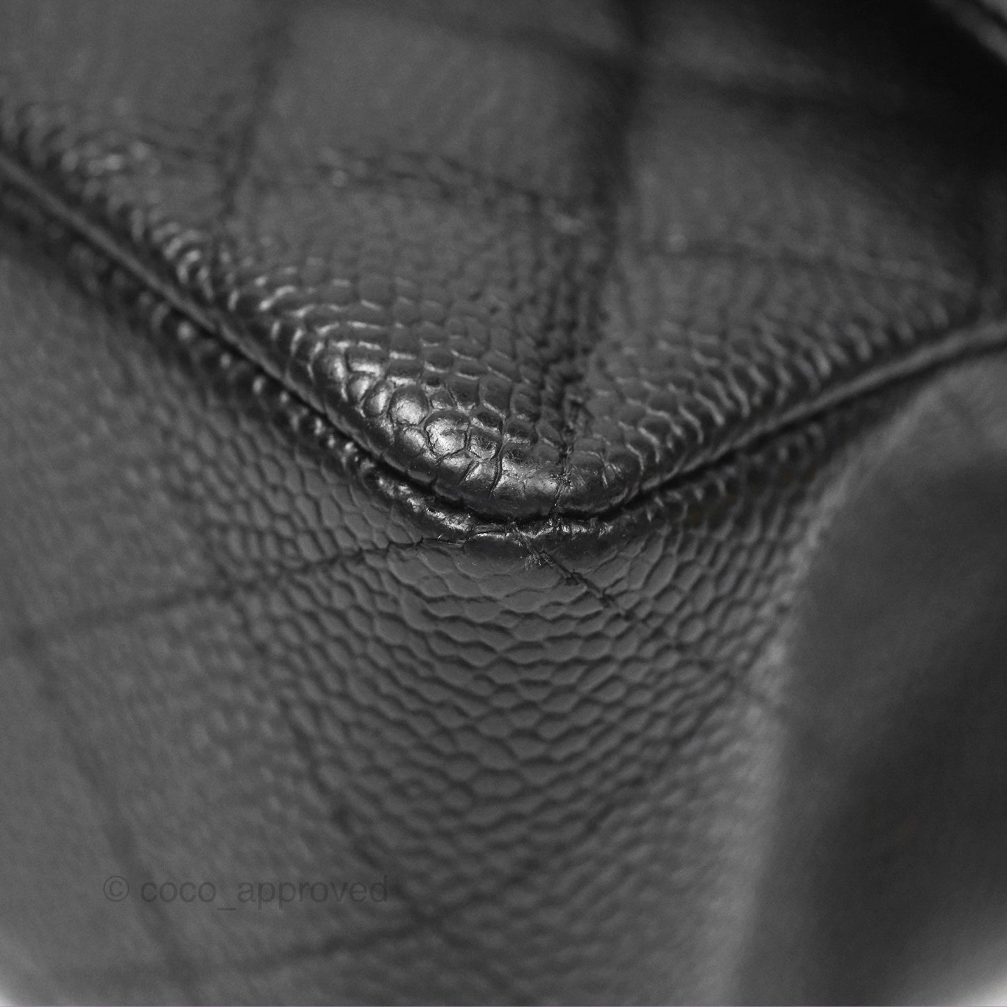 Chanel Small Classic Flap Quilted Black Caviar Gold Hardware