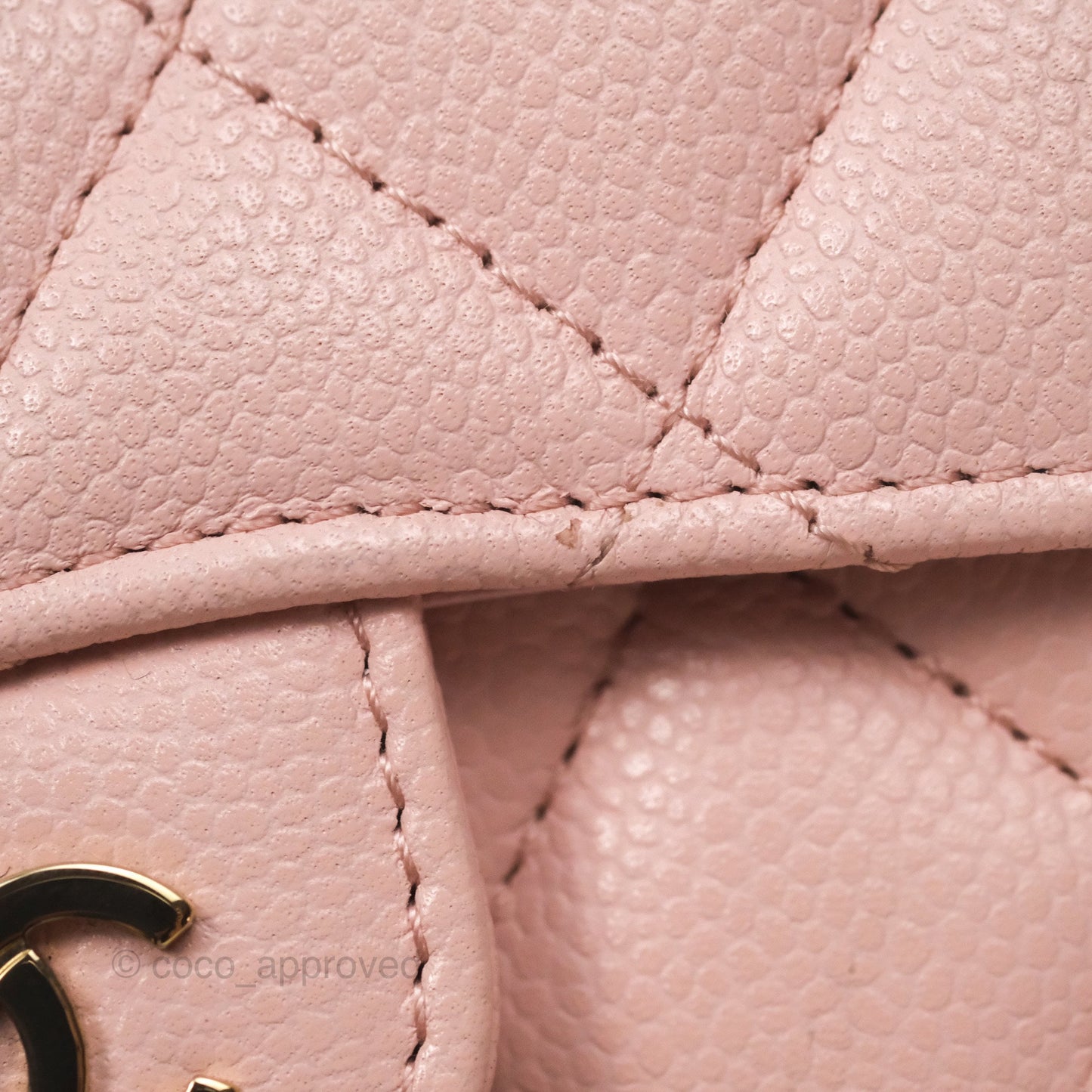 Chanel Quilted Small Classic Flap Trifold Wallet Pink Caviar Gold Hardware