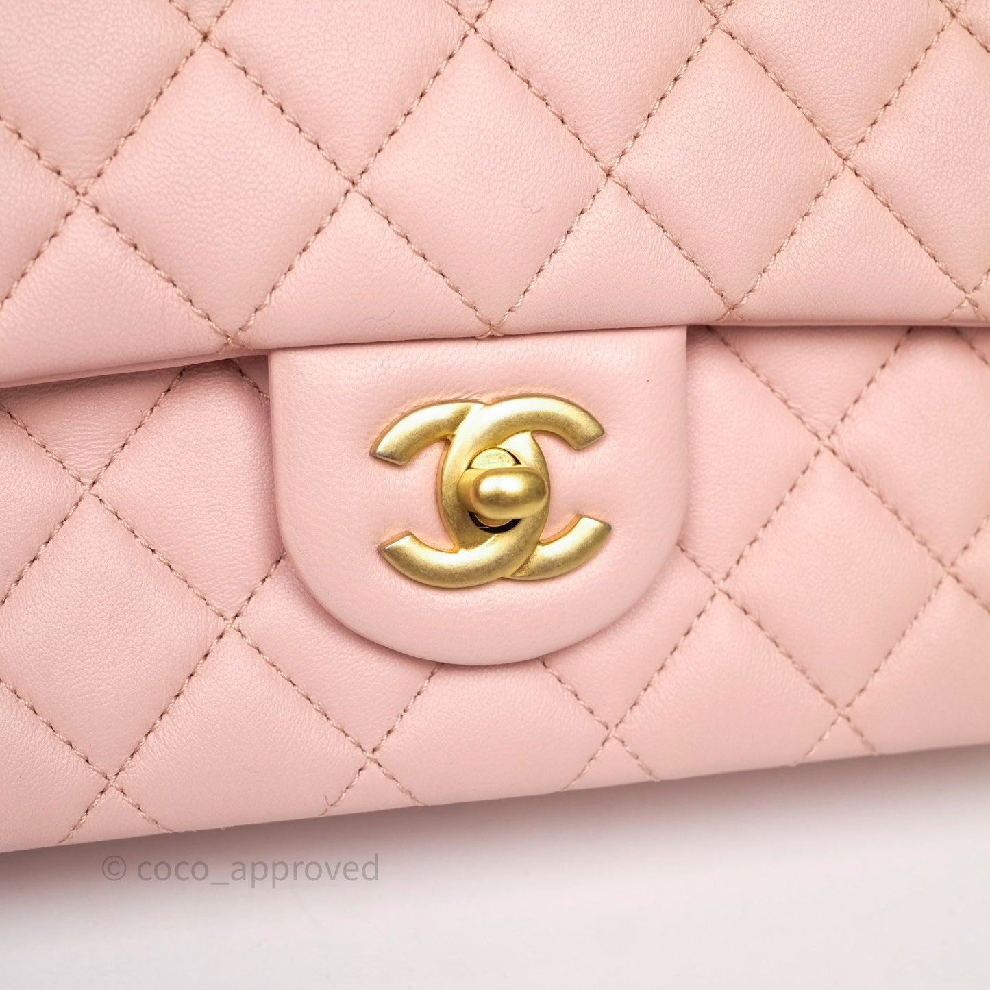 Chanel Quilted Flap Bag With Camellia Adjustable Lambskin Pink Aged Gold Hardware