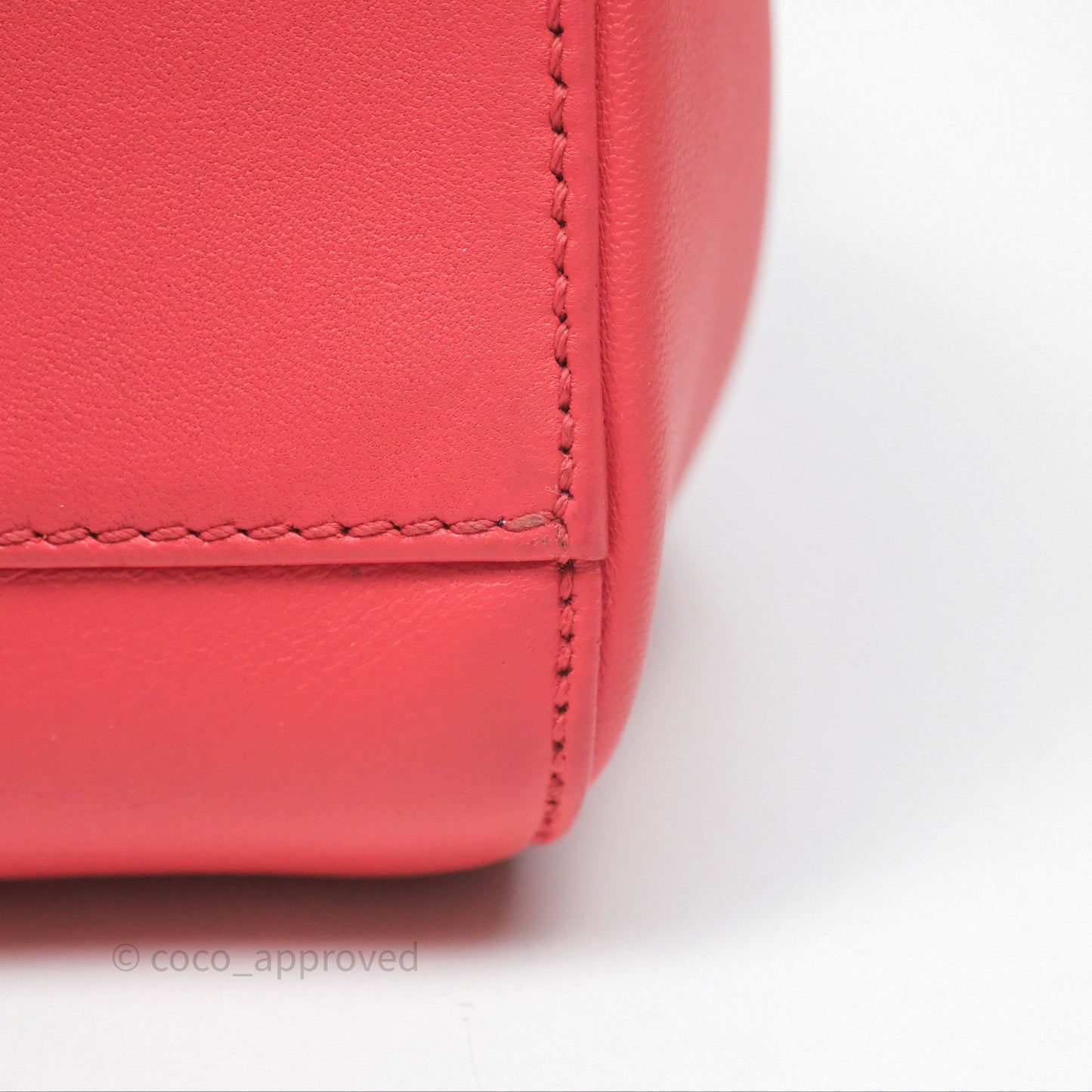 Fendi Nappa Mini Peekaboo Bag Hot Pink