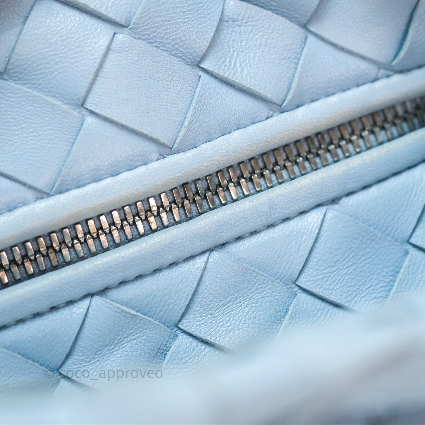 Bottega Veneta Mini Jodie Bag Intrecciato In Ice Lambskin Silver Hardware⁣⁣