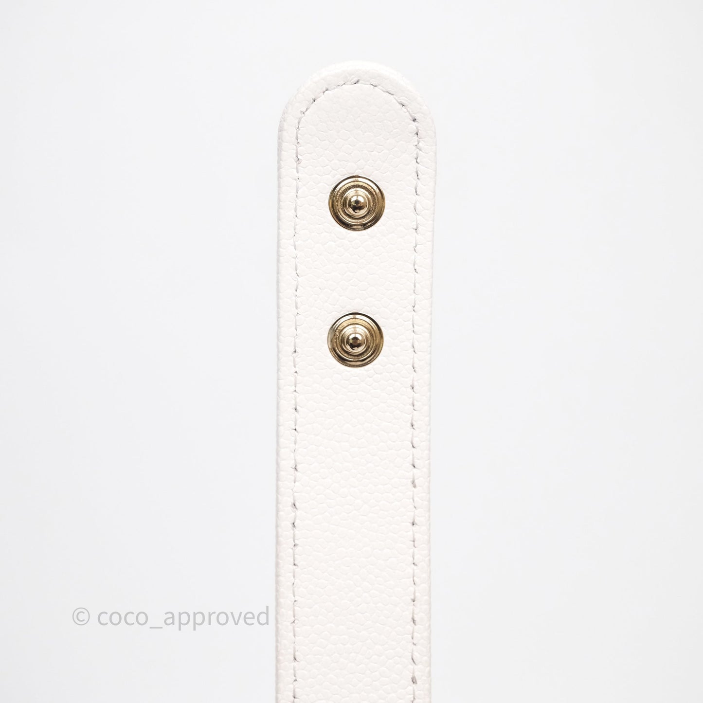 Chanel Quilted Hobo With Chain White Caviar Gold Hardware