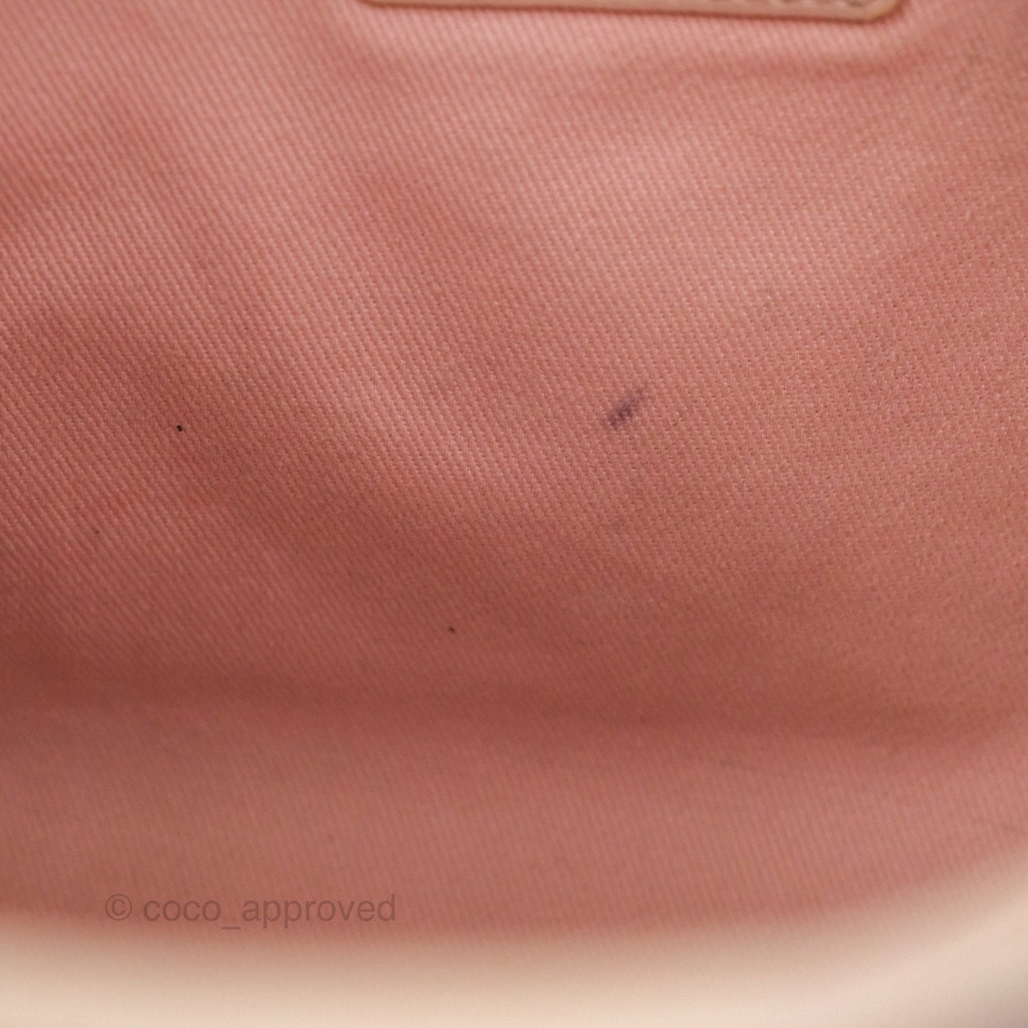 Chanel Small Vertical Deauville Canvas Pink Gold Hardware