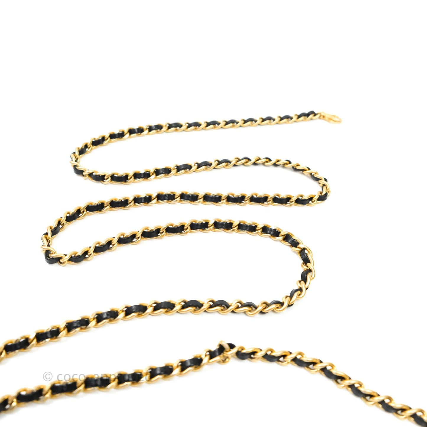 Chanel Le Boy Double Zip Wallet On Chain Caviar Black Aged Gold Hardware