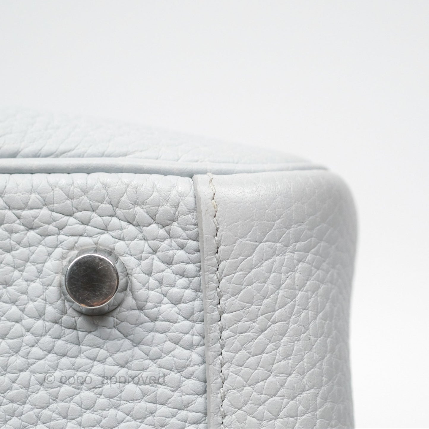 Hermès Lindy 26 Blue Glacier 8U Taurillon Clemence Palladium Hardware