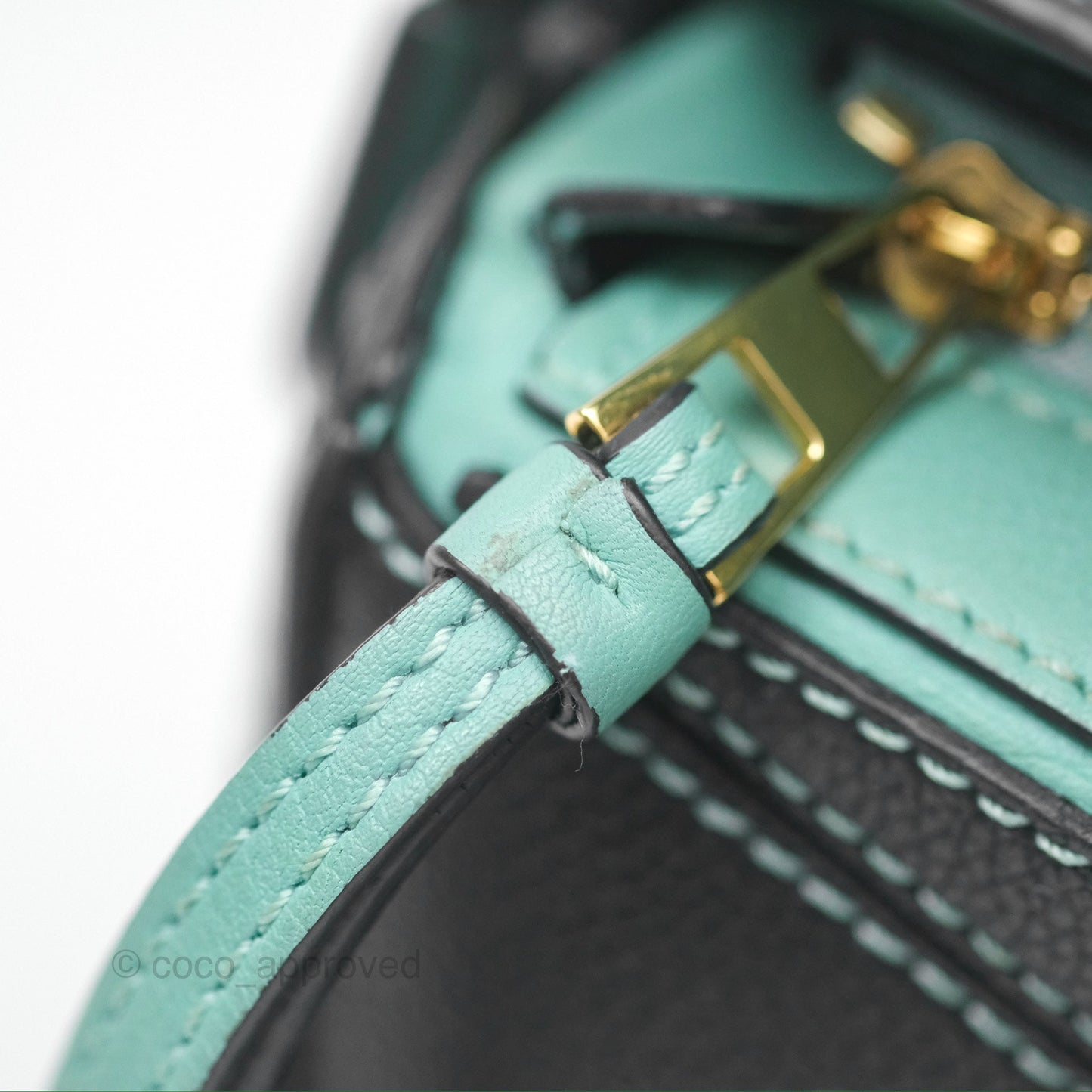Loewe x Studio Ghibli Spirited Away Mini Puzzle Mint Calfskin