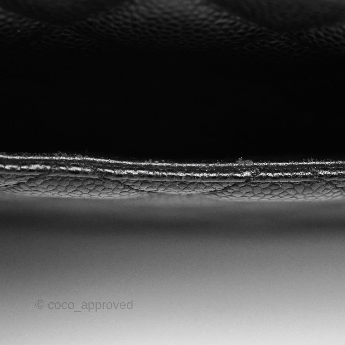 Chanel GST Black Caviar Silver Hardware