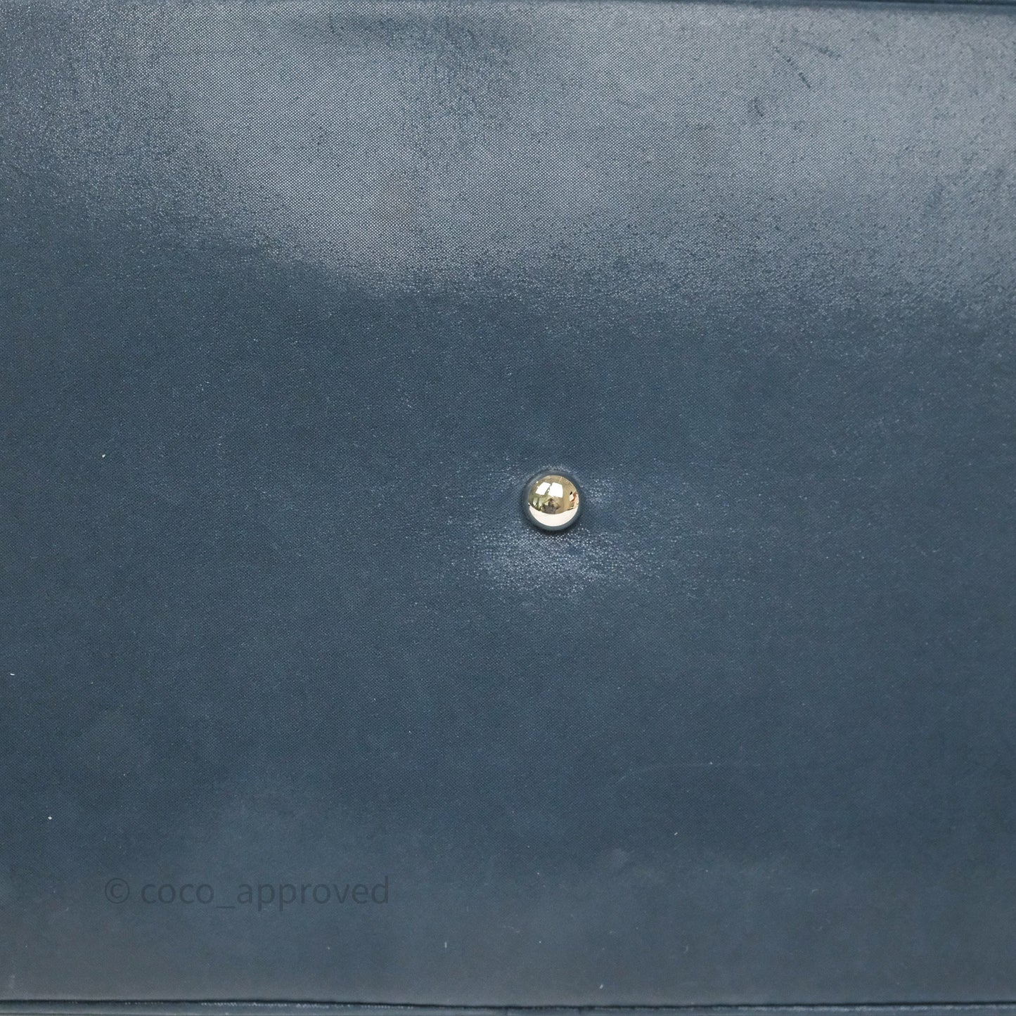 Chanel Small Sea Hit Tote Navy Iridescent Calfskin Silver Hardware