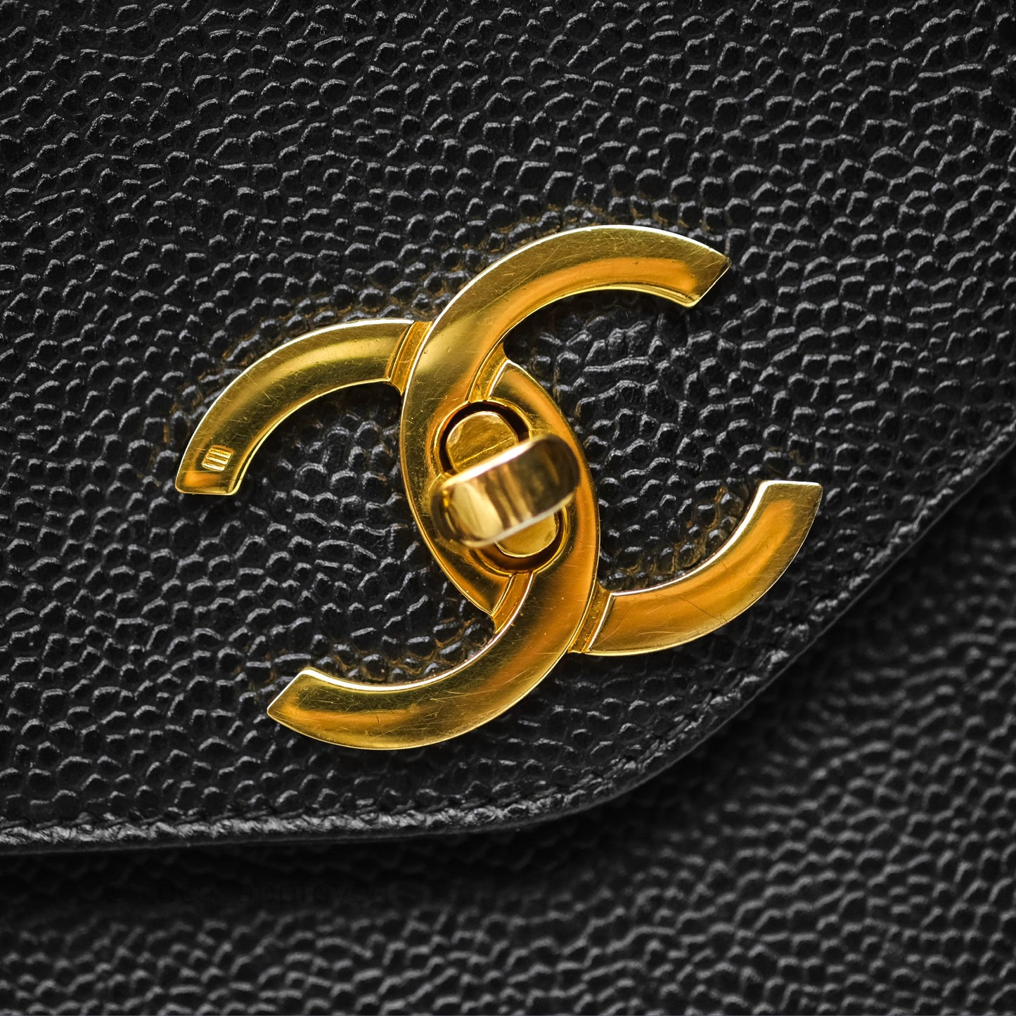 Chanel Vintage Tote Black 24K Gold Hardware