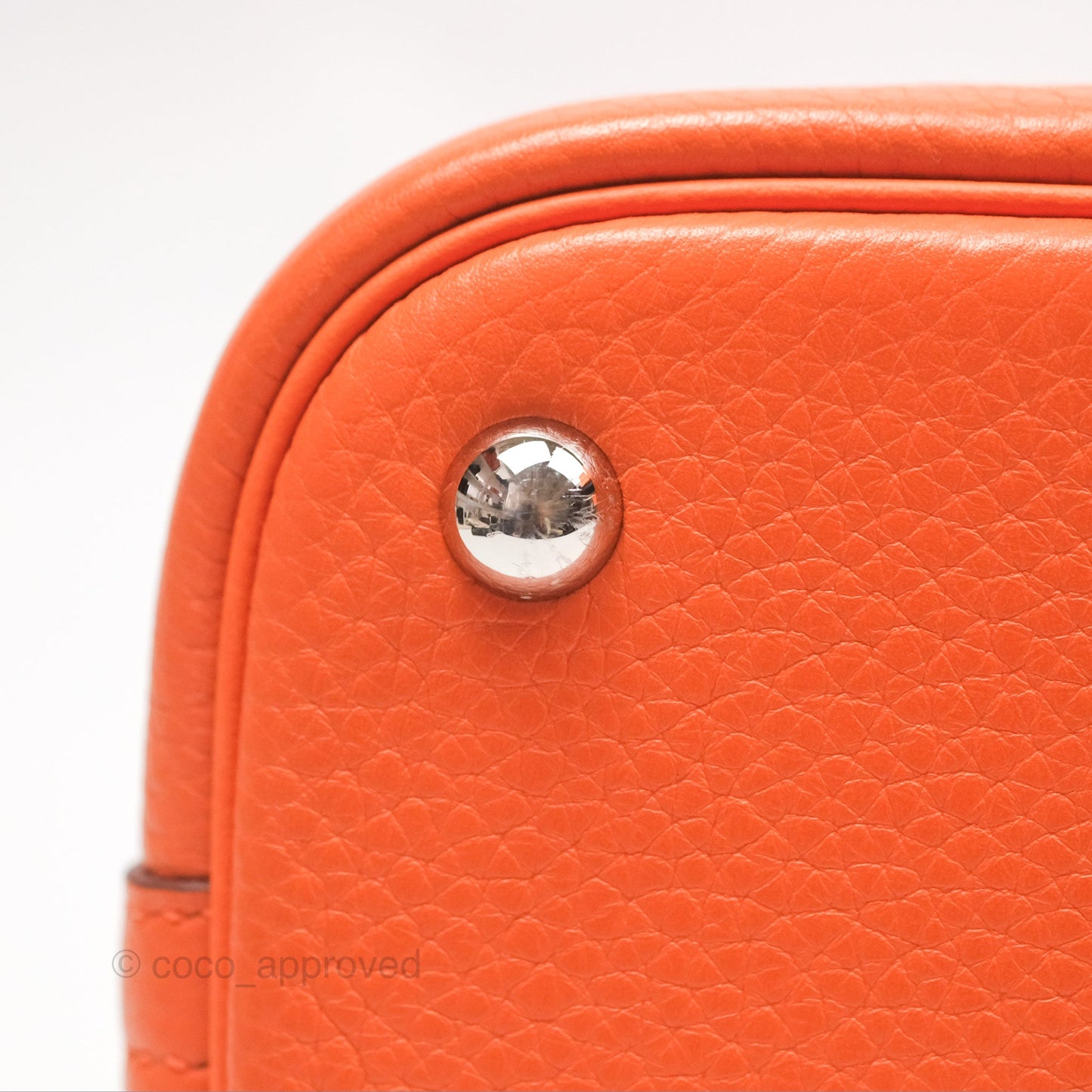 Hermès Bolide 31 Orange H Clemence Palladium Hardware