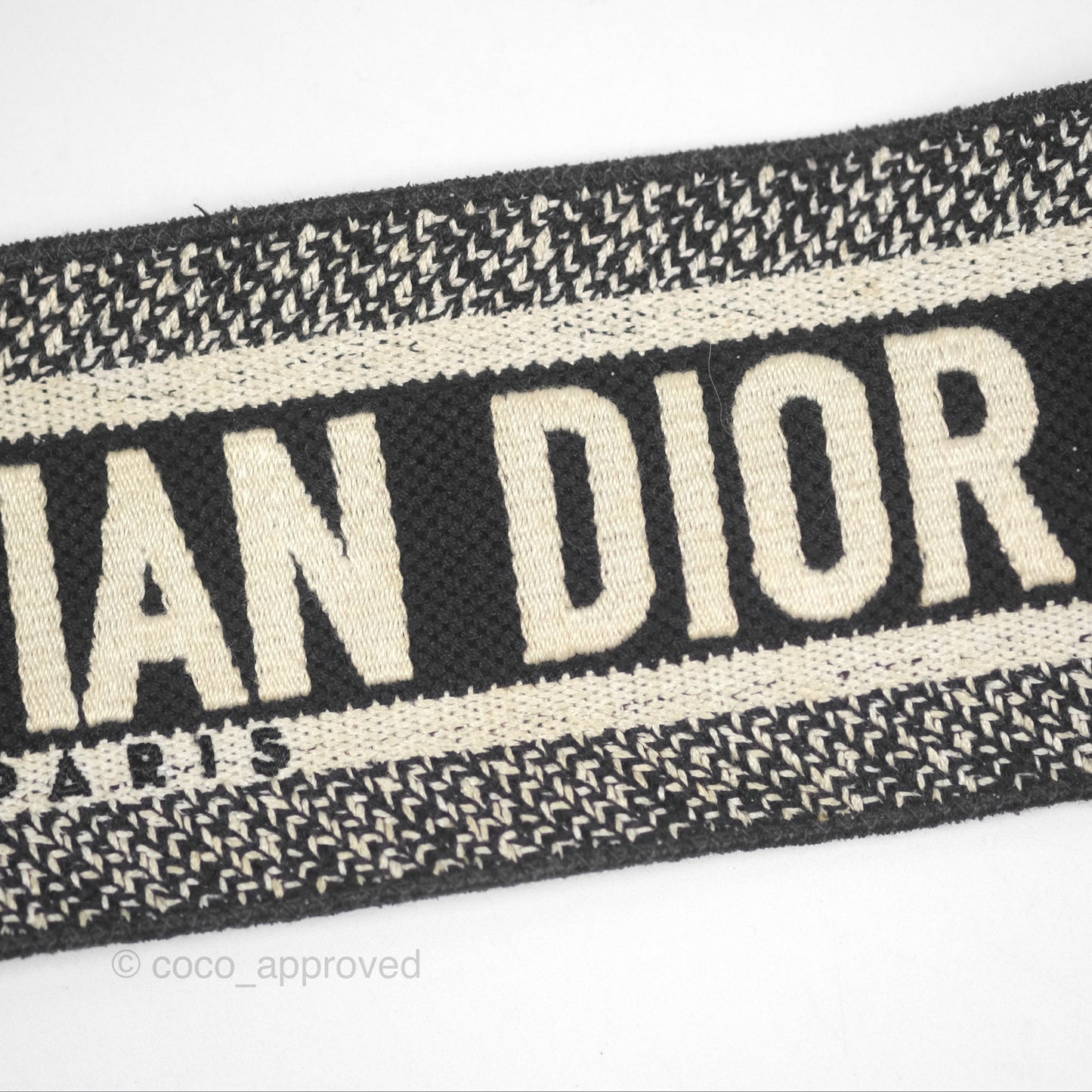 Christian Dior Medium Lady Dior Checkered Black/ White Calfskin