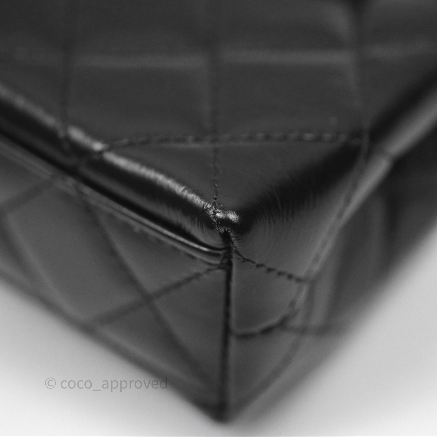 Chanel Mini Nano Kelly Bag Black Shiny Calfskin Aged Gold Hardware