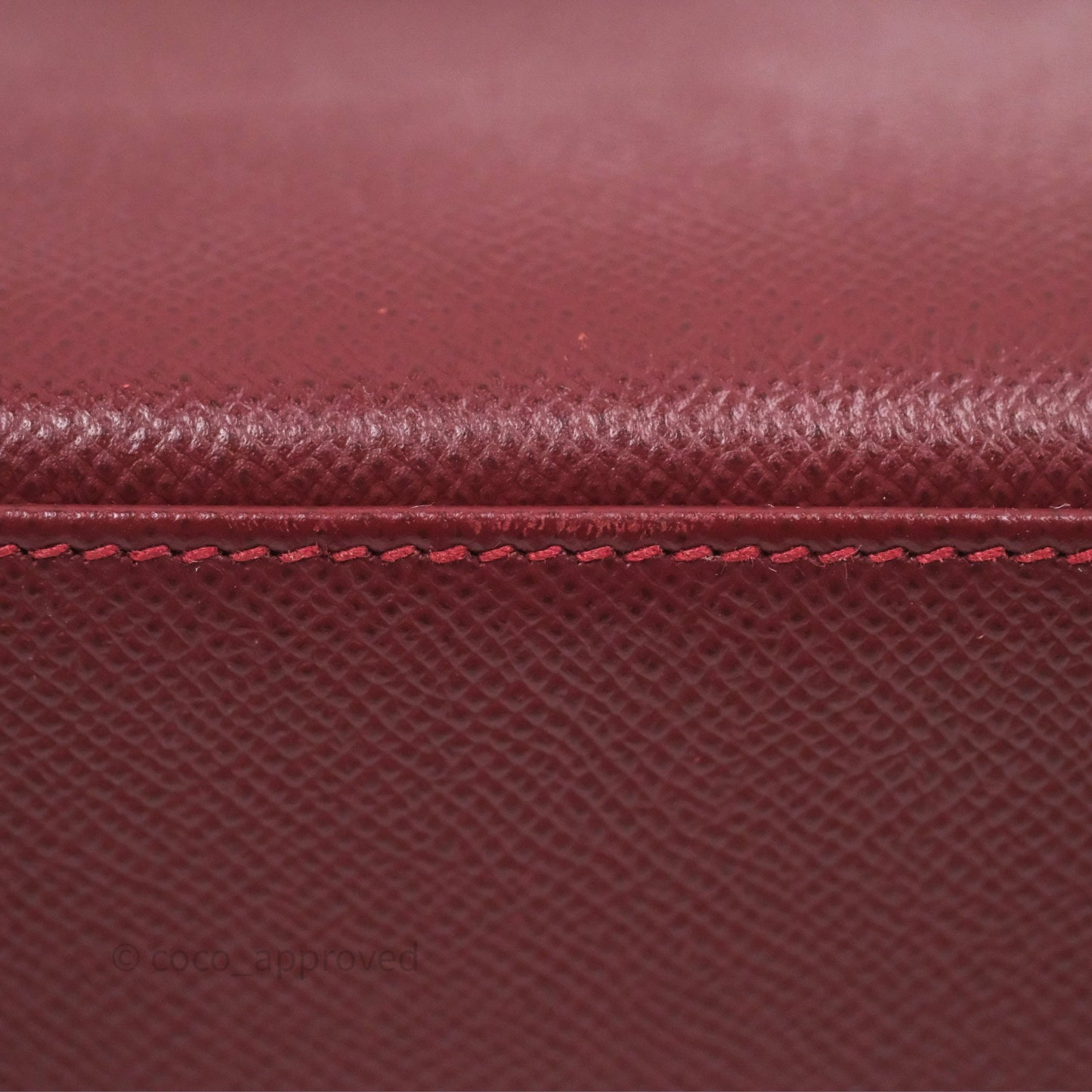 Hermès Sellier Kelly 25 Rouge H Epsom Gold Hardware