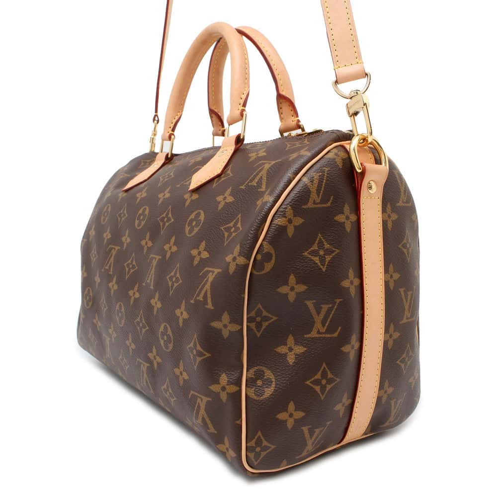 LOUIS VUITTON Speedy Bandouliere Brown M41112 Monogram Size 30