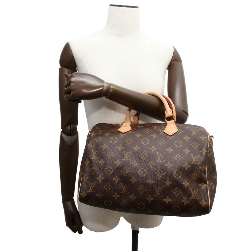 LOUIS VUITTON Speedy Bandouliere Brown M41112 Monogram Size 30