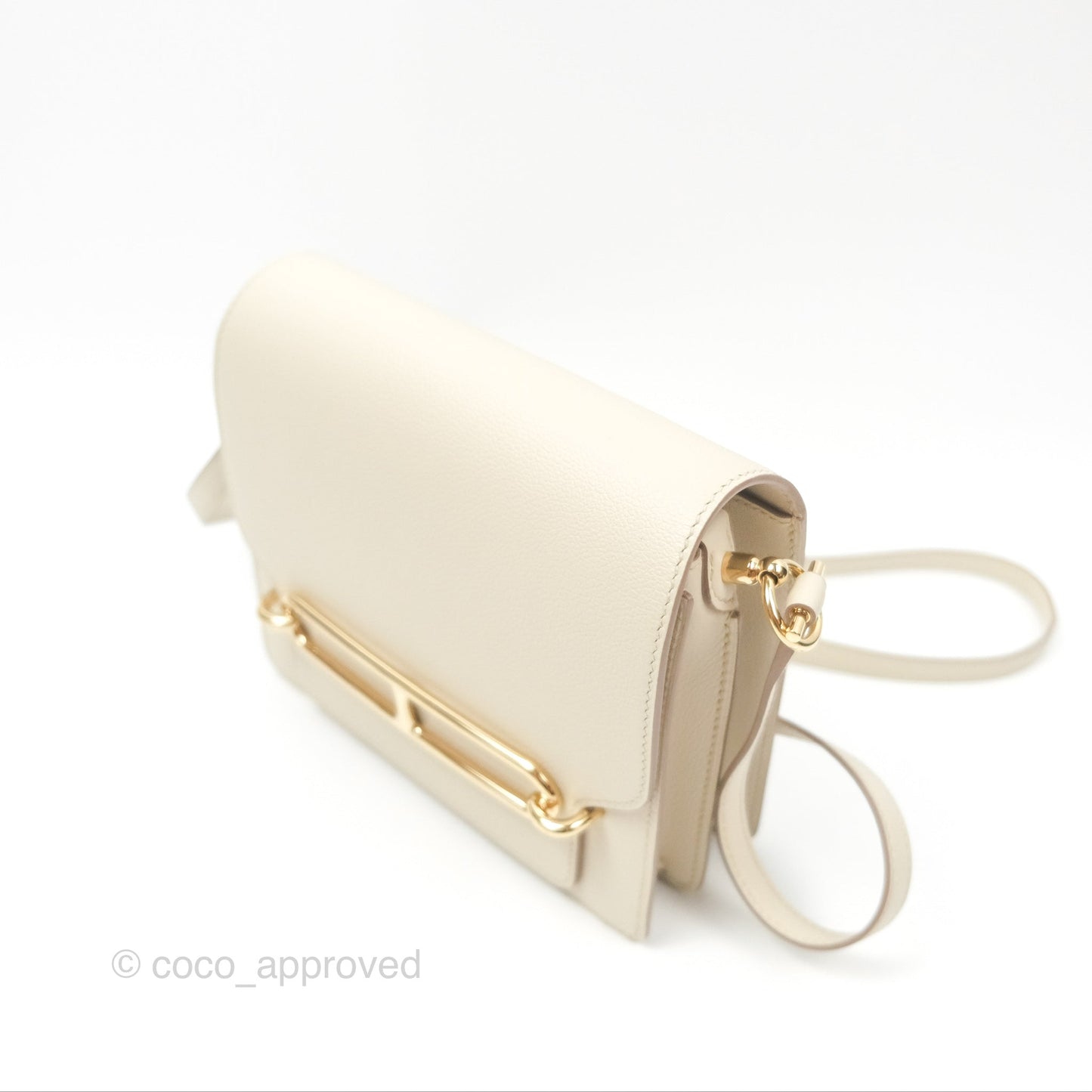 Hermès Roulis Mini 18 Beton Evercolor Permabrass Hardware