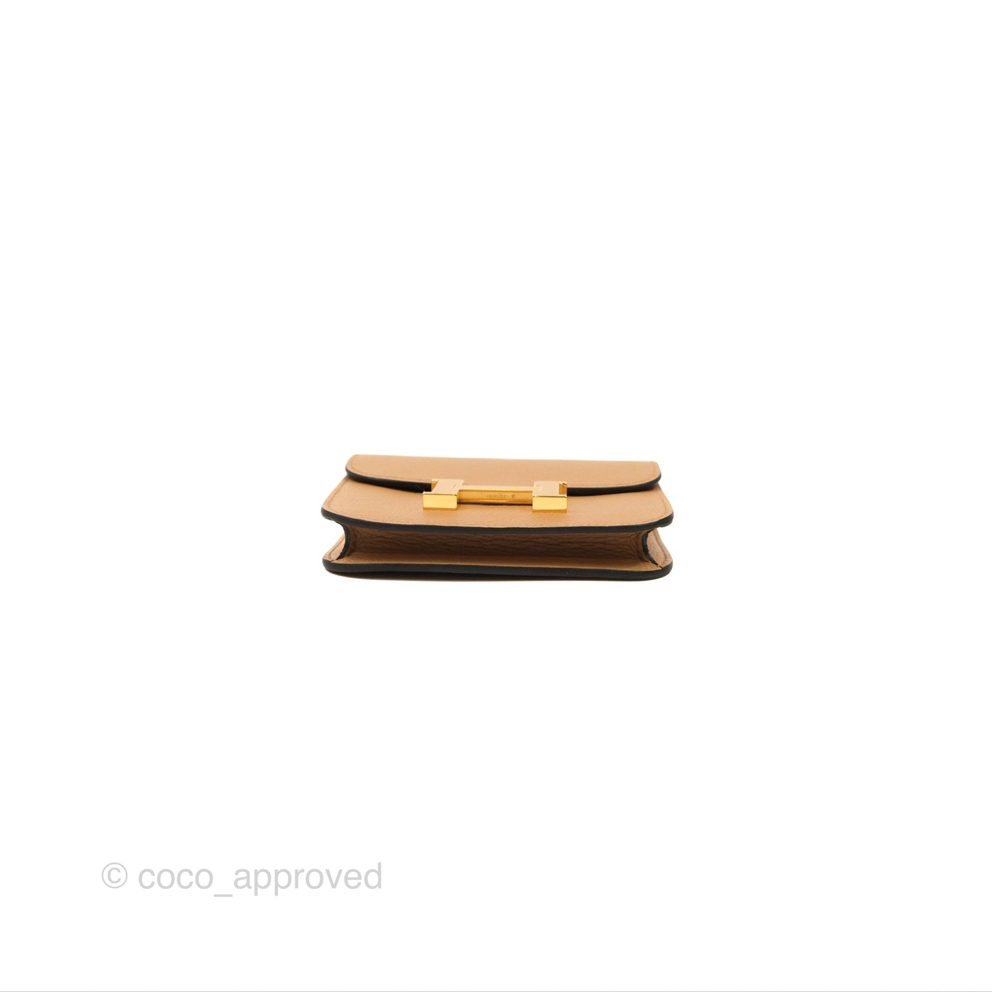 Hermès Constance Slim Wallet Chai/Lime Evercolor Gold Hardware