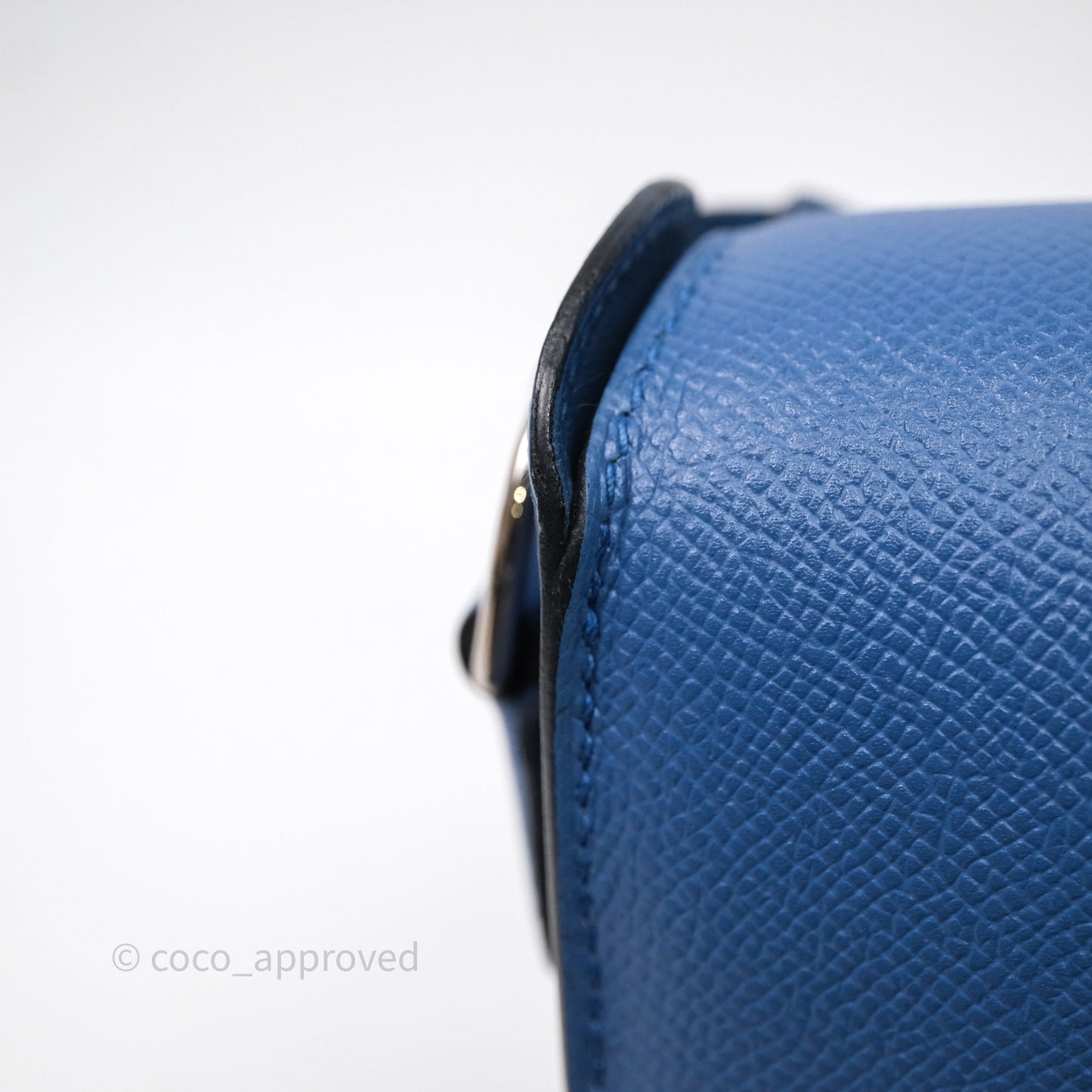 Hermès Cherche-Midi R2 Bleu Agate Epsom Palladium Hardware