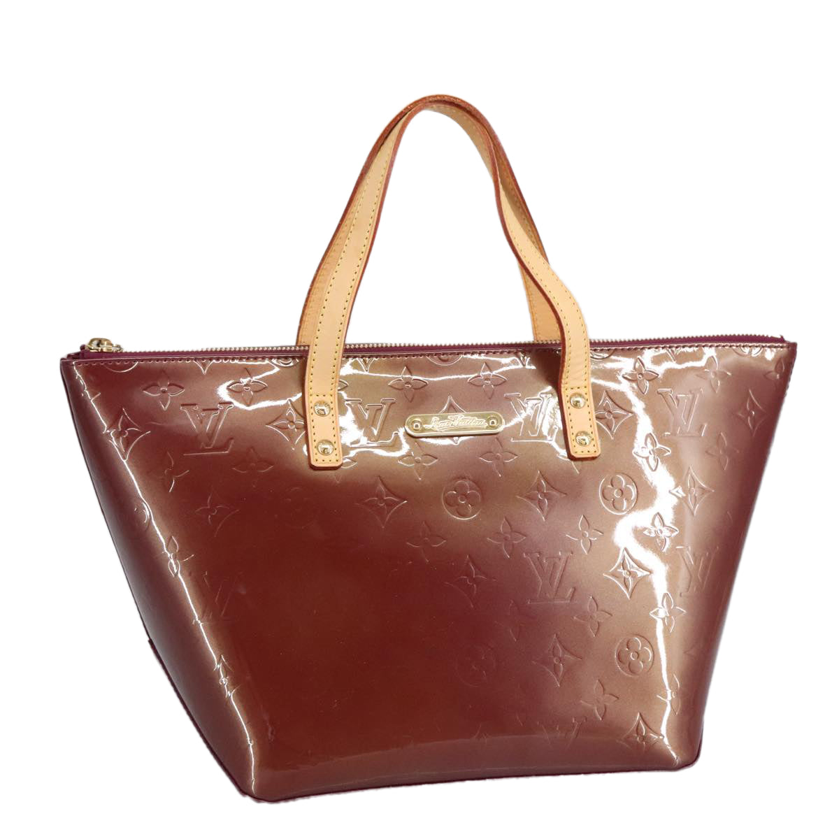 LOUIS VUITTON Monogram Vernis Bellevue PM Hand Bag Violet M93584 LV 98659