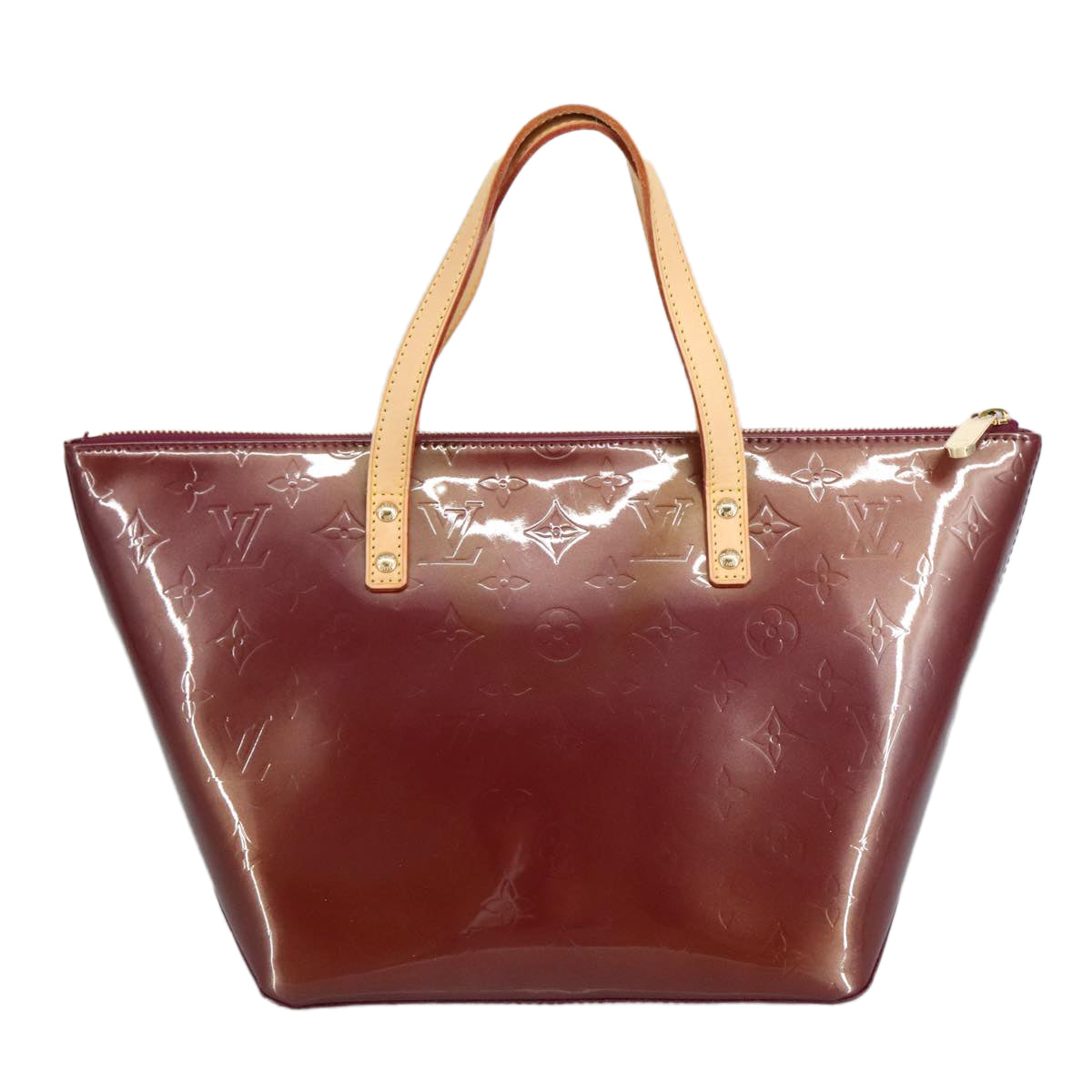 LOUIS VUITTON Monogram Vernis Bellevue PM Hand Bag Violet M93584 LV 98659