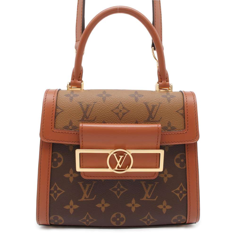 LOUIS VUITTON Dauphine Capital Noir M46751 Monogram Monogram Reverse Canvas