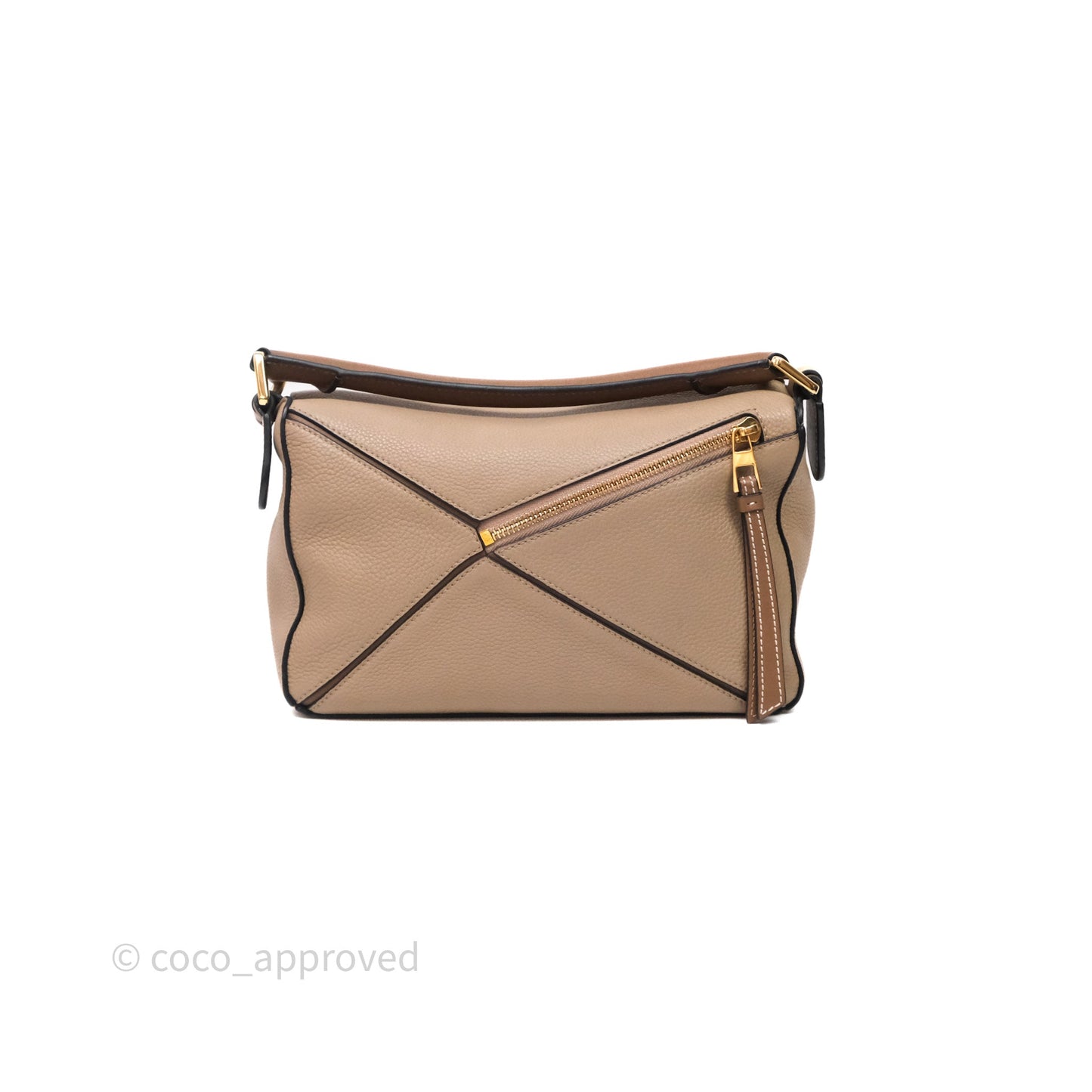 Loewe Small Puzzle Bag Sand Mink Grained Calfskin