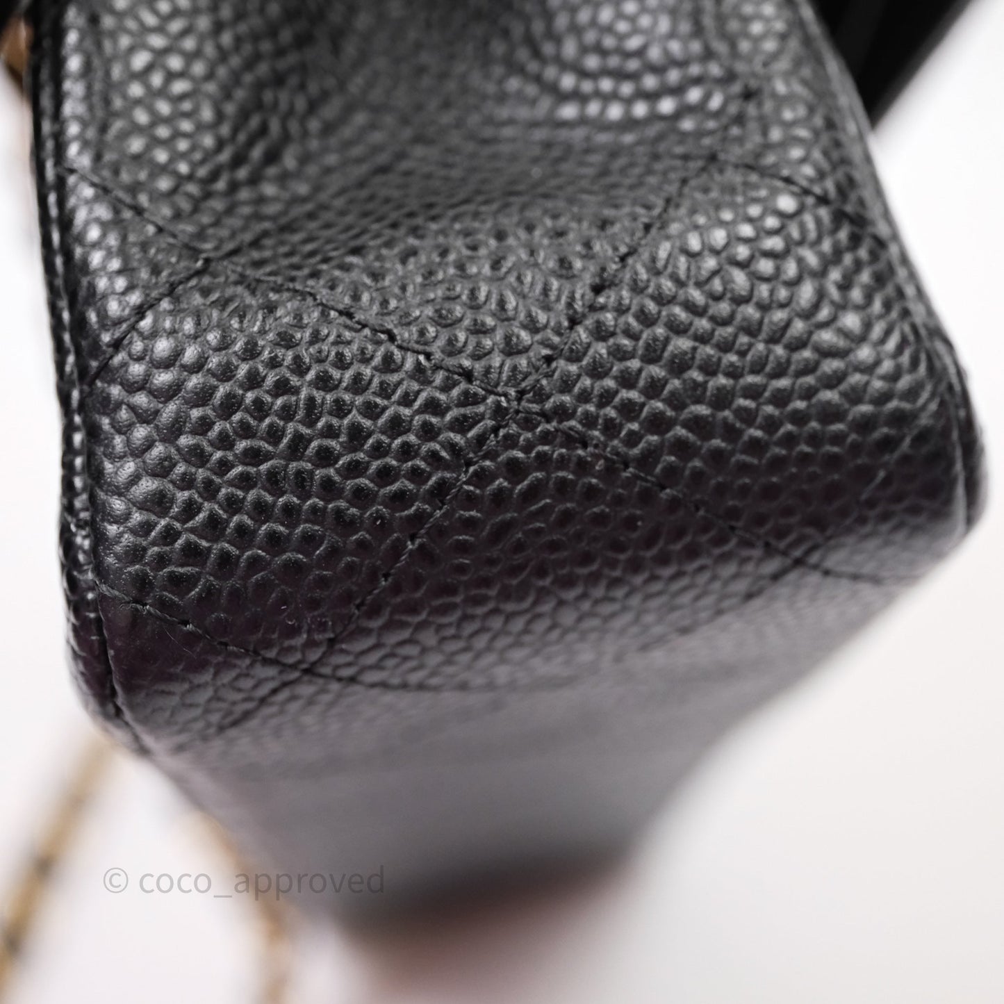 Chanel Small S/M Classic Flap Quilted Black Caviar Gold Hardware