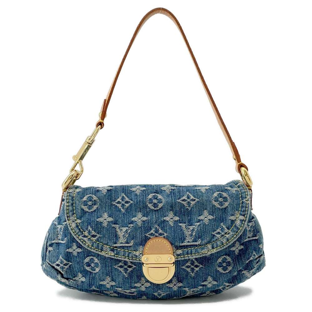 LOUIS VUITTON Mini Pleaty Blue/Yellow M95050 Monogram Denim