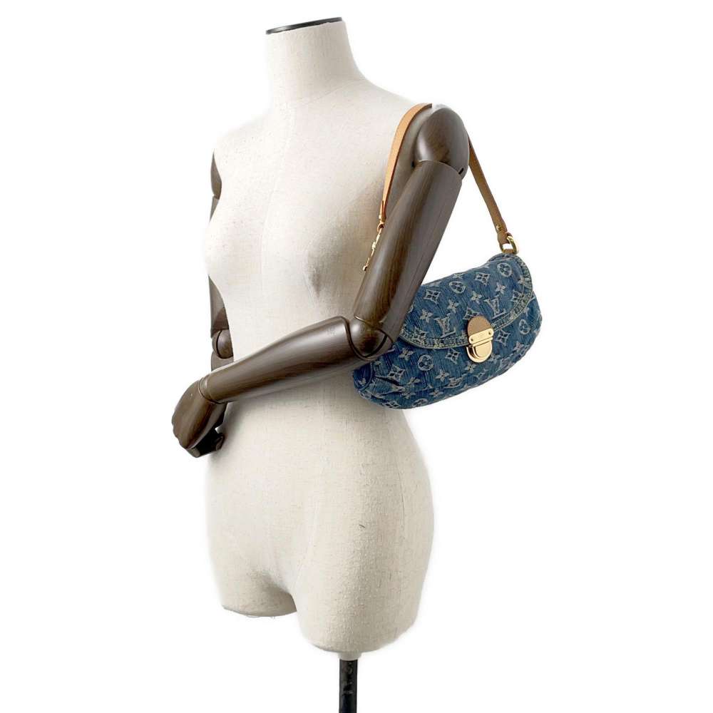 LOUIS VUITTON Mini Pleaty Blue/Yellow M95050 Monogram Denim