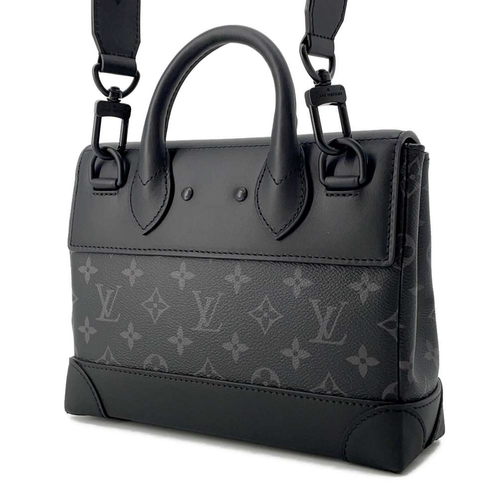 LOUIS VUITTON Steamer Noir M46953 Monogram Eclipse Size PM