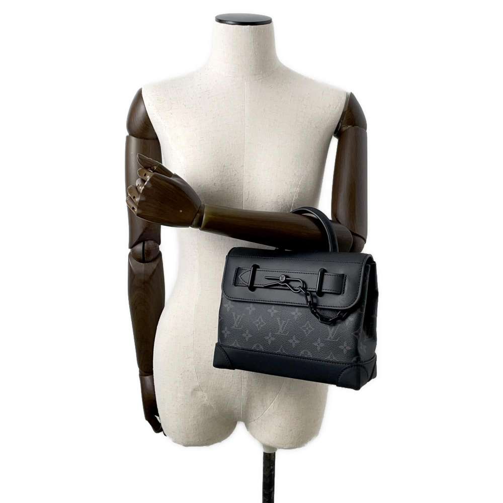 LOUIS VUITTON Steamer Noir M46953 Monogram Eclipse Size PM