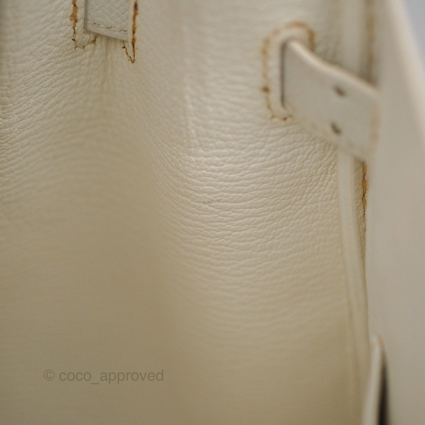 Hermès Birkin 30 Retourne White Epsom Palladium Hardware