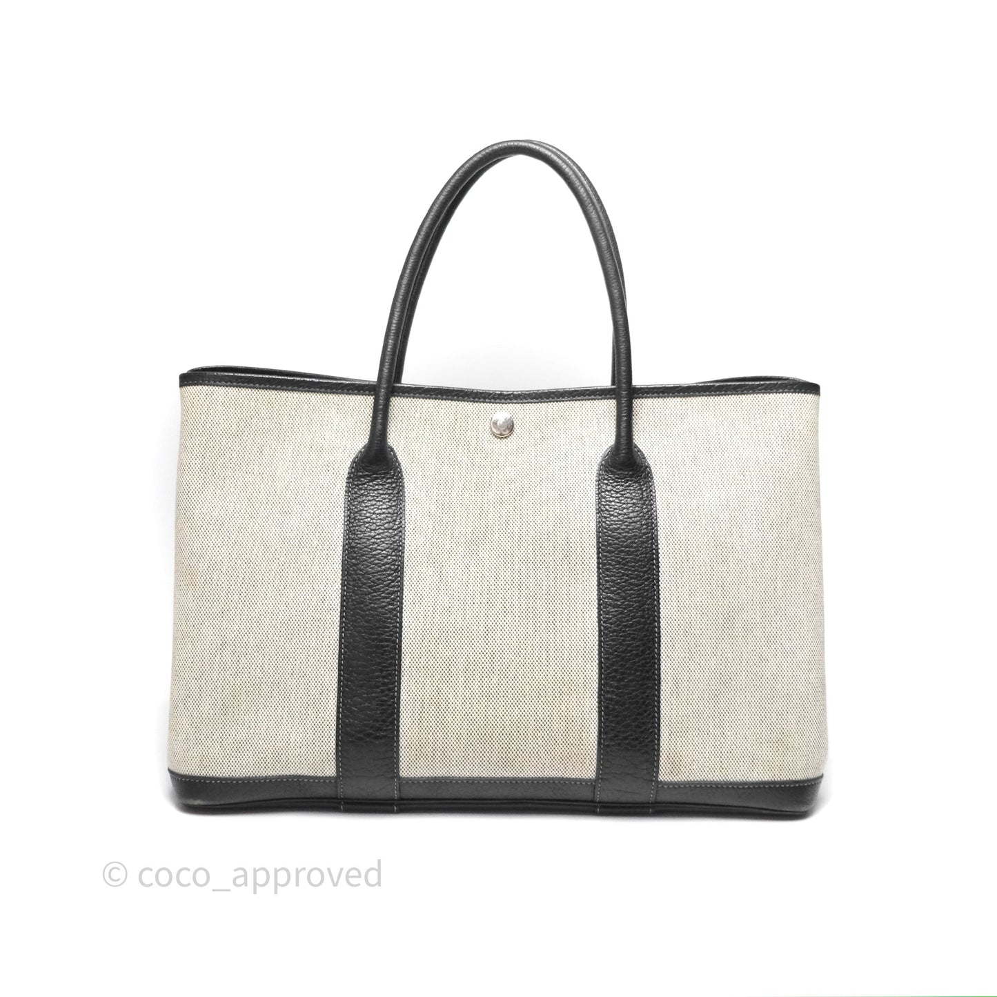 Hermès Garden Party 36 Noir 89 Canvas