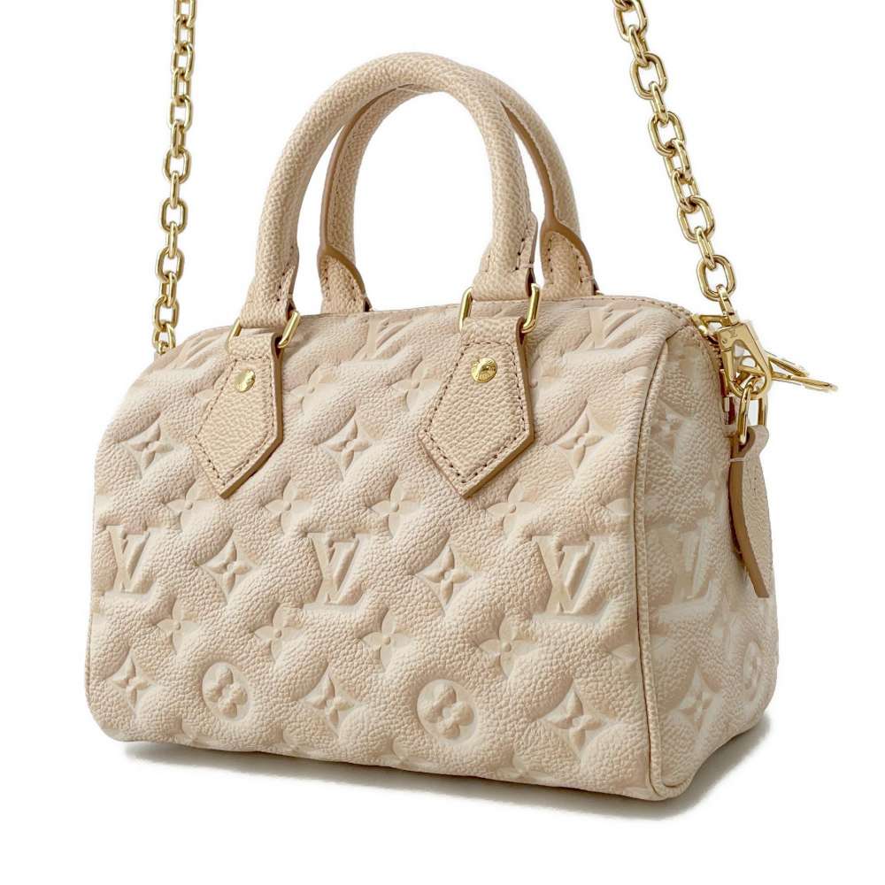 LOUIS VUITTON Speedy-Bandouliere Beige/Gradation M46163 Monogram Empreinte Leather Size 20